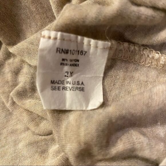 Cha Cha Vente 3/4 Length Shirt Size 2X - Picture 7 of 11